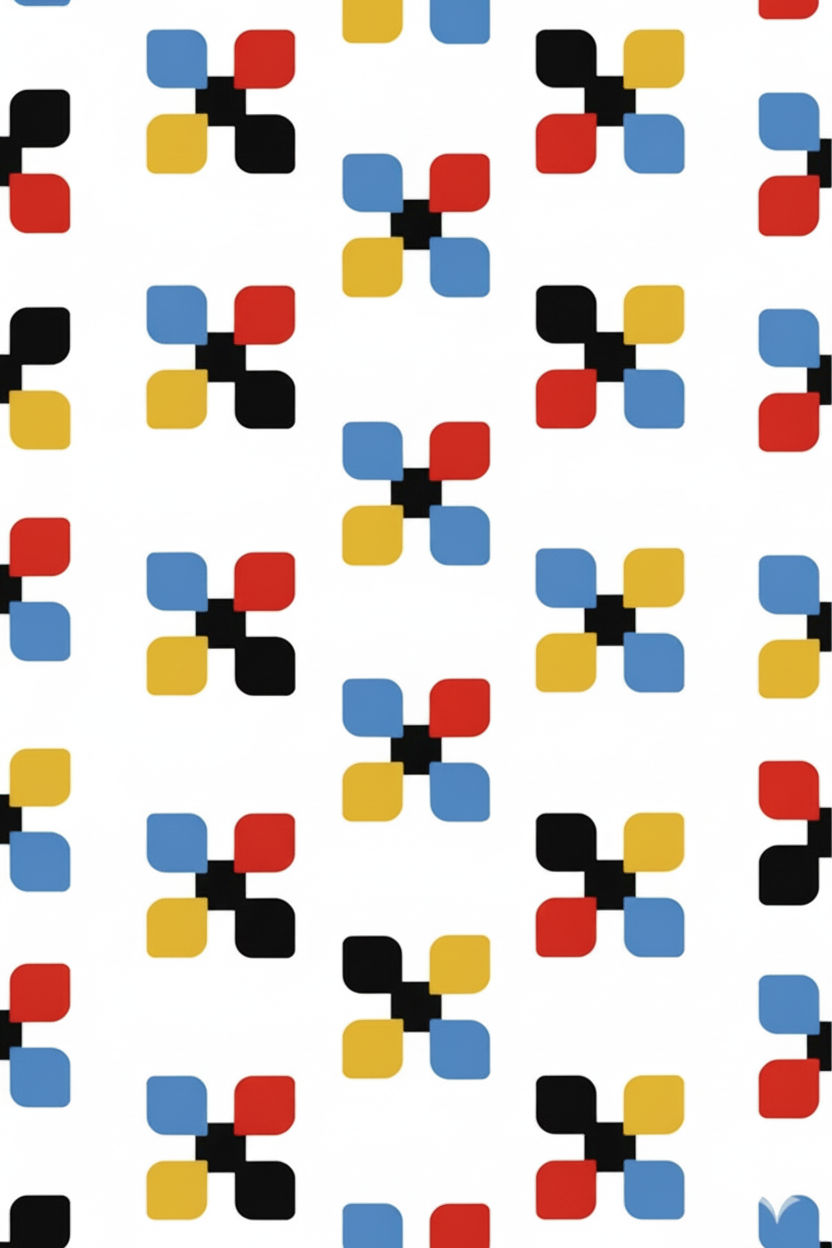 Web-optimized geometric motif pattern